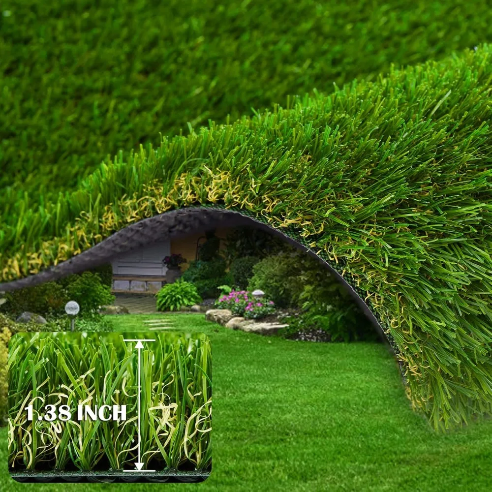 Artificial Garden Grass 5' x 8' (40 Square ft) Fake Grass, Dog Potty Grass, So ft Pet Turf Grass Mat, Non Toxic
Artificial Garden Grass 5' x 8' (40 Square ft) Fake Grass, Dog Potty Grass, So ft Pet Turf Grass Mat, Non Toxic