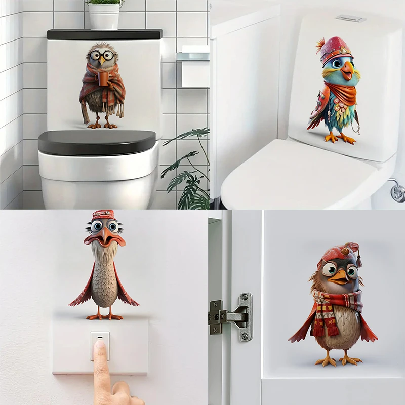 Funny Cartoon Chicken Self-Adhesive Wall Decal - Removable, Reusable PVC Sticker for Kitchen & Living Room Decor
Funny Cartoon Chicken Self-Adhesive Wall Decal - Removable, Reusable PVC Sticker for Kitchen & Living Room Decor