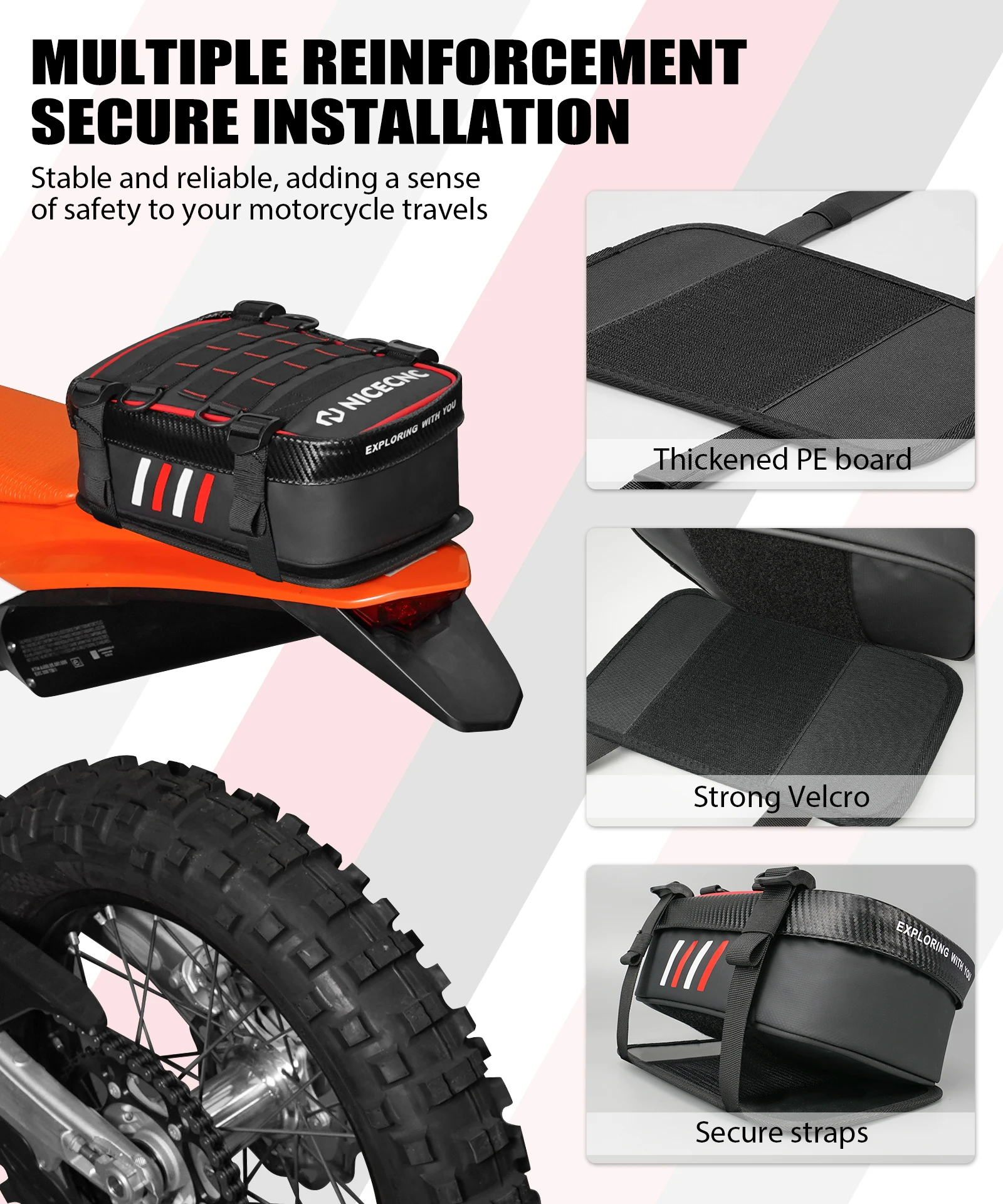Сумка на заднее крыло мотоцикла NICECNC для KTM 690 Enduro R SMC R, для Husqvarna 701 Enduro, с расширяемым объемом, сумка на задний брызговик
Сумка на заднее крыло мотоцикла NICECNC для KTM 690 Enduro R SMC R, для Husqvarna 701 Enduro, с расширяемым объемом, сумка на задний брызговик