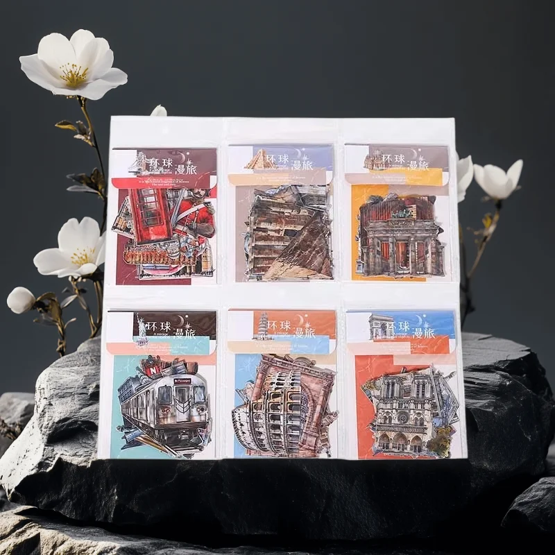 1 упаковка/3 упаковки, твердые наклейки для карточек Global Journey, 6 европейских ретро-стилей, декор для журнала
1 упаковка/3 упаковки, твердые наклейки для карточек Global Journey, 6 европейских ретро-стилей, декор для журнала