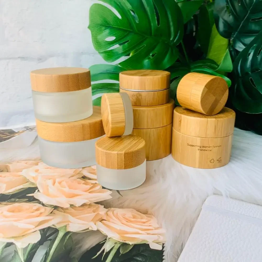 bamboojarsforcosmetics clear frosted glass cream jar Skin cream jar empty cosmetic containers bulk empty refillable reacycle jar
bamboojarsforcosmetics clear frosted glass cream jar Skin cream jar empty cosmetic containers bulk empty refillable reacycle jar