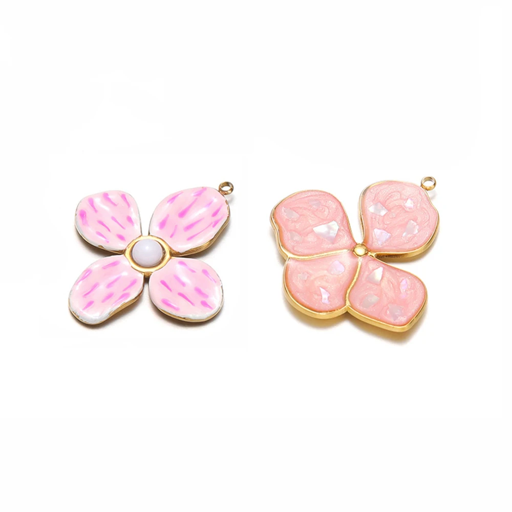 4Pcs Stainless Steel Enamel Flowers Charms Earrings Pendant for Girls Necklace Bracelet Making DIY Exquisite Jewelry Accessories
4Pcs Stainless Steel Enamel Flowers Charms Earrings Pendant for Girls Necklace Bracelet Making DIY Exquisite Jewelry Accessories