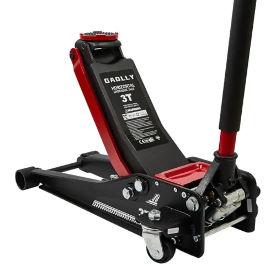 3 Ton 6600 lbs Low Profile Heavy-Duty Steel Racing Floor Jack with Dual Pistons Quick Lift Pump Lifting Range 3.35"-19.69"
3 Ton 6600 lbs Low Profile Heavy-Duty Steel Racing Floor Jack with Dual Pistons Quick Lift Pump Lifting Range 3.35"-19.69"