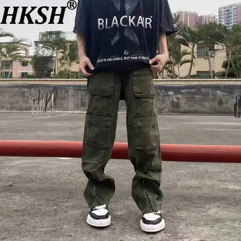 HKSH Autumn New Men Tide American Streetwear Vintage Multi-Pocket Straight Cargo Pants Trendy High Street Vibe Loose Ins HK25032
HKSH Autumn New Men Tide American Streetwear Vintage Multi-Pocket Straight Cargo Pants Trendy High Street Vibe Loose Ins HK25032