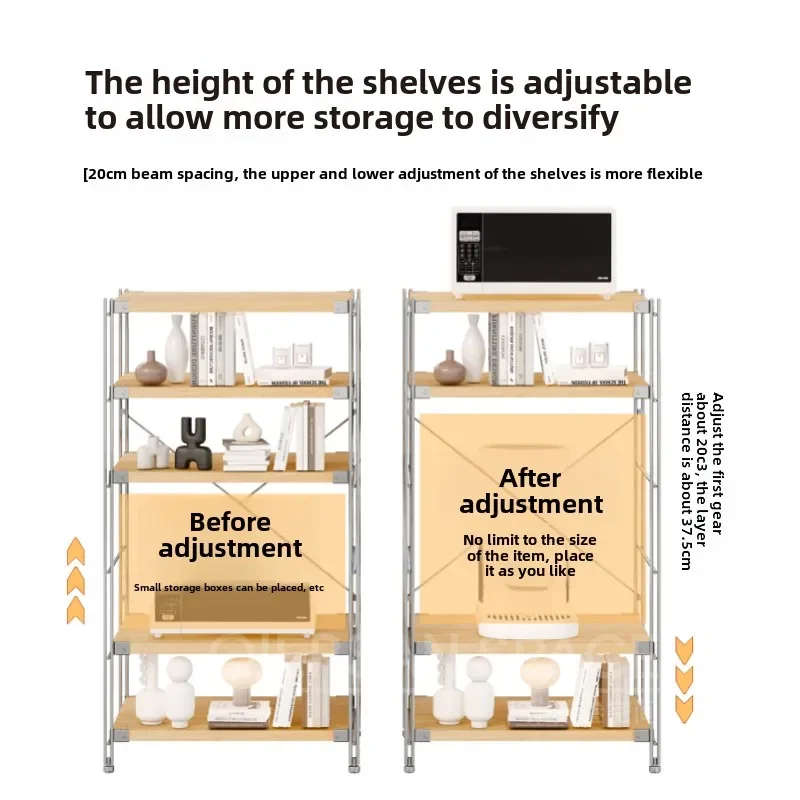 ZC Stainless Steel Shelf Shelf Multi-layer Bookshelf Kitchen Microwave Oven Household
ZC Stainless Steel Shelf Shelf Multi-layer Bookshelf Kitchen Microwave Oven Household
