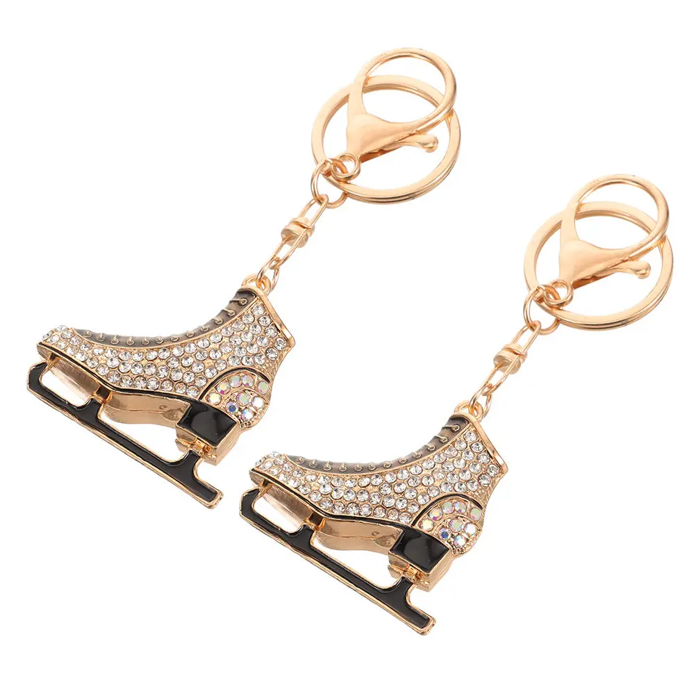 2Pcs Small Ice Skates Keychains Rhinestone Accented Skating Keychain Metal Key Pendant Bag Decoration Hanging Decors Birthday
2Pcs Small Ice Skates Keychains Rhinestone Accented Skating Keychain Metal Key Pendant Bag Decoration Hanging Decors Birthday