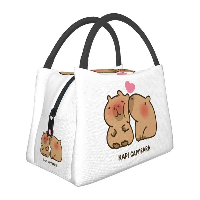 Capybara Couple Kiss Insulated Lunch Bag for Work Office Waterproof Thermal Cooler Lunch Box Women
Capybara Couple Kiss Insulated Lunch Bag for Work Office Waterproof Thermal Cooler Lunch Box Women