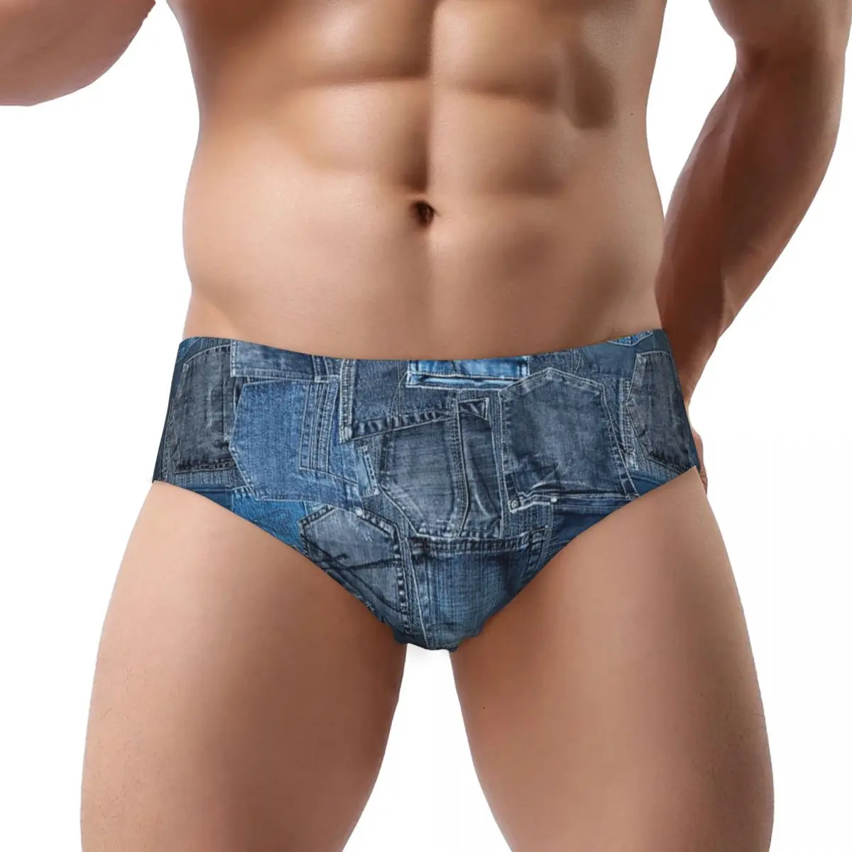 Blue Denim Jeans Pocket Patchwork Men Triangle Panties Breathable Boxer Underpants Short Underwear for Homme Man Boyfriend Gift
Blue Denim Jeans Pocket Patchwork Men Triangle Panties Breathable Boxer Underpants Short Underwear for Homme Man Boyfriend Gift