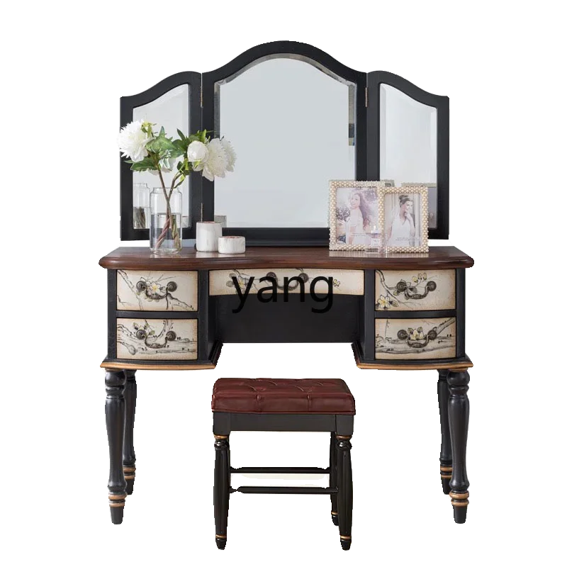 LH New Chinese Painted Solid Wood Makeup Table Bedroom Multifunctional Mirror Jewelry Makeup Table
LH New Chinese Painted Solid Wood Makeup Table Bedroom Multifunctional Mirror Jewelry Makeup Table