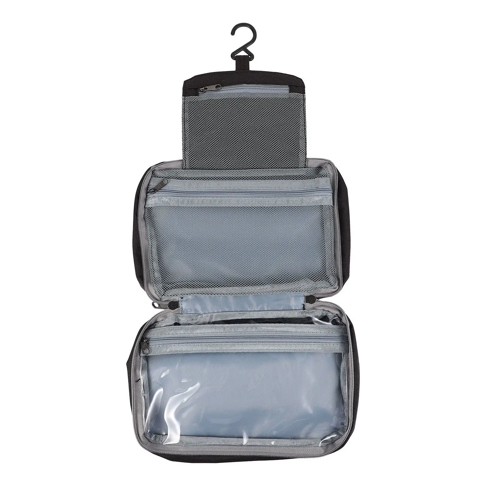 Multifunctional Waterproof Toiletry Bag Travel Hanging Makeup Organizer Portable Storage Pouch Transparent Compartment
Multifunctional Waterproof Toiletry Bag Travel Hanging Makeup Organizer Portable Storage Pouch Transparent Compartment