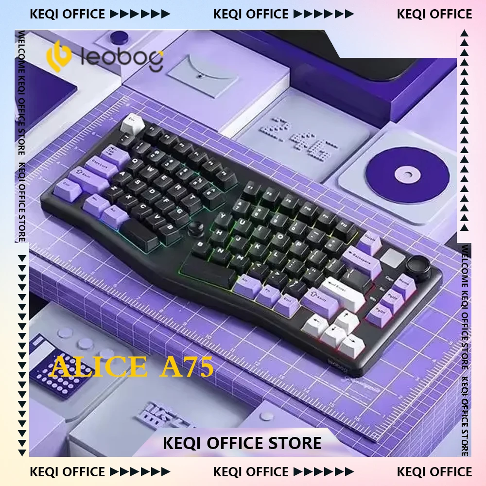 Leobog Alice A75 Mechanical Keyboard 3Mode 2.4G Bluetooth Wireless Keyboard Hot Swap Ergonomics PBT RGB Customize Keyboard Gifts
Leobog Alice A75 Mechanical Keyboard 3Mode 2.4G Bluetooth Wireless Keyboard Hot Swap Ergonomics PBT RGB Customize Keyboard Gifts