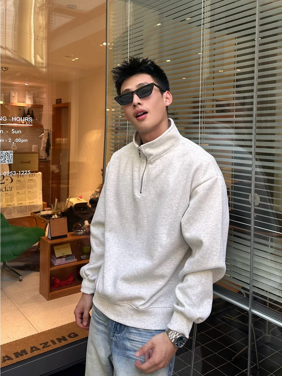 Мужская толстовка Cleanfit Heavyweight с молнией и воротником-стойкой, осенняя, высококачественная, с цветочным принтом, повседневная, комфортная куртка
Мужская толстовка Cleanfit Heavyweight с молнией и воротником-стойкой, осенняя, высококачественная, с цветочным принтом, повседневная, комфортная куртка