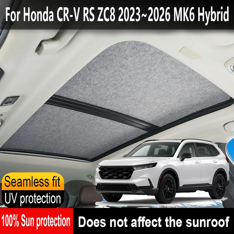 Car Sunroof Insulation Roof Visor For Honda CR-V ZC8 2023~2026 MK6 Hybrid Anti-UV Electrostatic Adsorption Sky Curtain Sunshade
Car Sunroof Insulation Roof Visor For Honda CR-V ZC8 2023~2026 MK6 Hybrid Anti-UV Electrostatic Adsorption Sky Curtain Sunshade