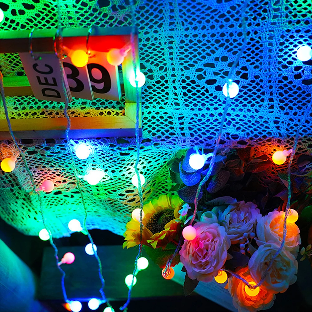 10M USB/Battery Power Ball LED String Lights Garland Lights Outdoor Lamp Wedding Garden Fairy Lights Christmas Decoration 1.5m
10M USB/Battery Power Ball LED String Lights Garland Lights Outdoor Lamp Wedding Garden Fairy Lights Christmas Decoration 1.5m