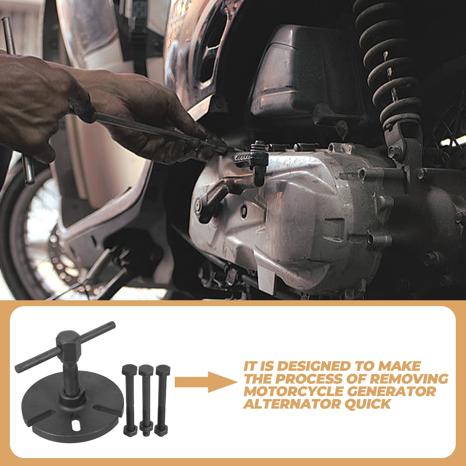 Flywheel Generator Alternator Repair Tool For Motorcycle Scooter Atv Lawn Mower Engine Portable Puller Kit Crank Puller Bike
Flywheel Generator Alternator Repair Tool For Motorcycle Scooter Atv Lawn Mower Engine Portable Puller Kit Crank Puller Bike