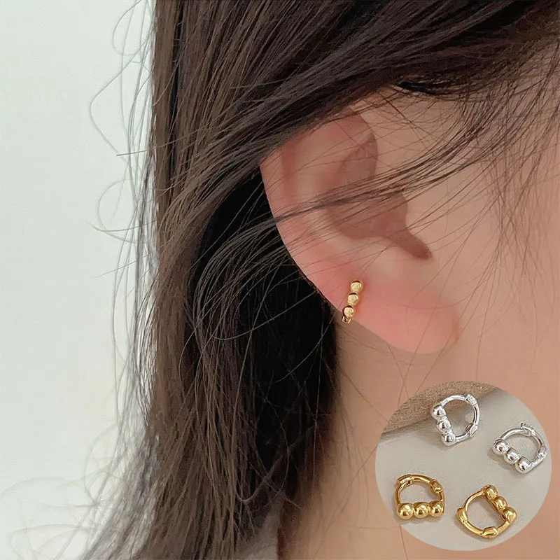 100% 925 Sterling Silver Geometric Earrings for Women Girl Fashion Simple Smooth Round Design Jewelry Party Gift Dropshipping
100% 925 Sterling Silver Geometric Earrings for Women Girl Fashion Simple Smooth Round Design Jewelry Party Gift Dropshipping