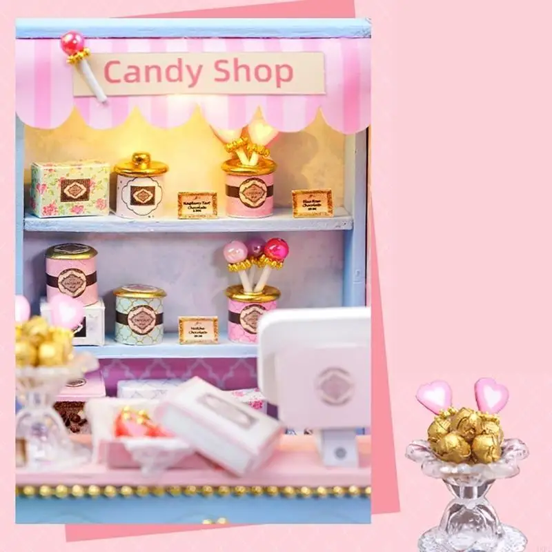 Miniature Atelier Dollhouses Set Do It Yourself Shop Scene Birthday Present Puzzle Craft with Warm Light
Miniature Atelier Dollhouses Set Do It Yourself Shop Scene Birthday Present Puzzle Craft with Warm Light