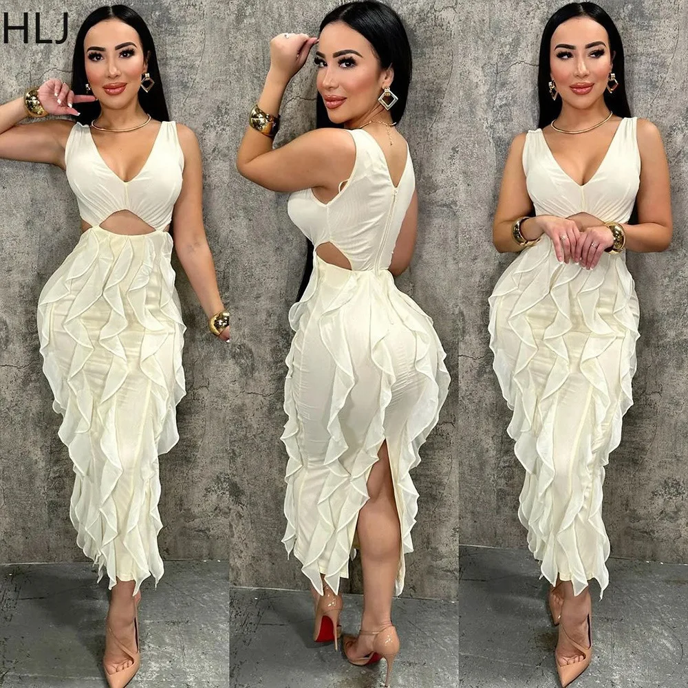 HLJ Summer New Sexy Hollow Out Bodycon Long Dress Women Deep V-neck Tassels Patchwork Dresses Female Streetwear Vestidos New
HLJ Summer New Sexy Hollow Out Bodycon Long Dress Women Deep V-neck Tassels Patchwork Dresses Female Streetwear Vestidos New