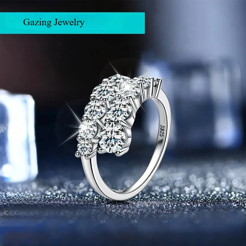 Gazing Jewelry Moissanite Certified with GRA Certificate Shiny Flawless Lab Created Diamond Wedding Ring Women's Ring S925
Gazing Jewelry Moissanite Certified with GRA Certificate Shiny Flawless Lab Created Diamond Wedding Ring Women's Ring S925