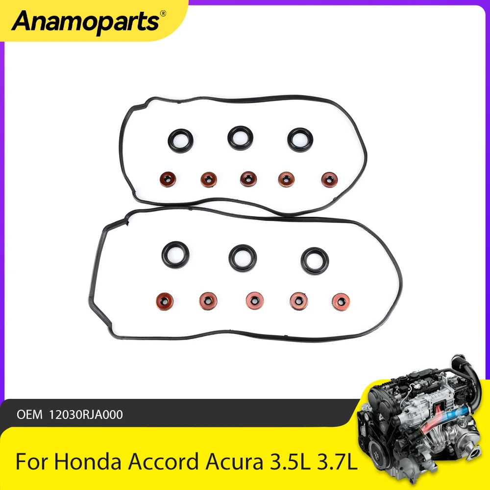 Комплект прокладок крышки клапана деталей двигателя подходит для Honda Accord Odyssey Acura MDX 3.5L 3.7L V6 SOHC OEM 12030RJA000 08-17
Комплект прокладок крышки клапана деталей двигателя подходит для Honda Accord Odyssey Acura MDX 3.5L 3.7L V6 SOHC OEM 12030RJA000 08-17
