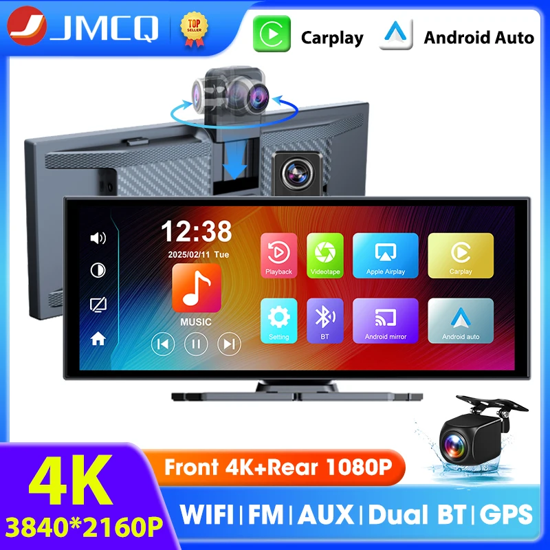 11.26 inch Car DVR 4K Camera Dash Cam Wireless Carplay Android Auto Bluetooth GPS Navigaion Dashboard Video Recorder FM AUX
11.26 inch Car DVR 4K Camera Dash Cam Wireless Carplay Android Auto Bluetooth GPS Navigaion Dashboard Video Recorder FM AUX