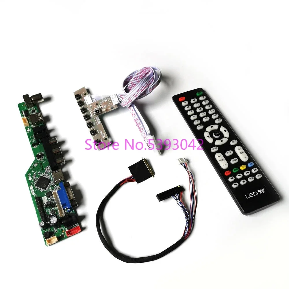 DIY KIT Fit LP156WD1-TLA1/A2/B1/B2/B3 LCD Monitor 40Pin LVDS VGA+AV+USB+HDMI-Compatible Remote 1600*900 Controller Drive Board
DIY KIT Fit LP156WD1-TLA1/A2/B1/B2/B3 LCD Monitor 40Pin LVDS VGA+AV+USB+HDMI-Compatible Remote 1600*900 Controller Drive Board