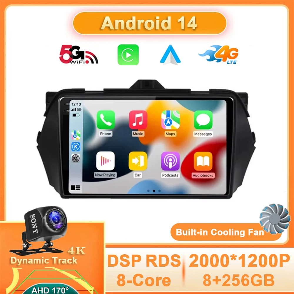 Android 14 Navigation GPS Car Multimedia Player For Suzuki Alivio Ciaz 2014 - 2019 Stereo Video Carplay Auto 360 Camera QLED BT
Android 14 Navigation GPS Car Multimedia Player For Suzuki Alivio Ciaz 2014 - 2019 Stereo Video Carplay Auto 360 Camera QLED BT