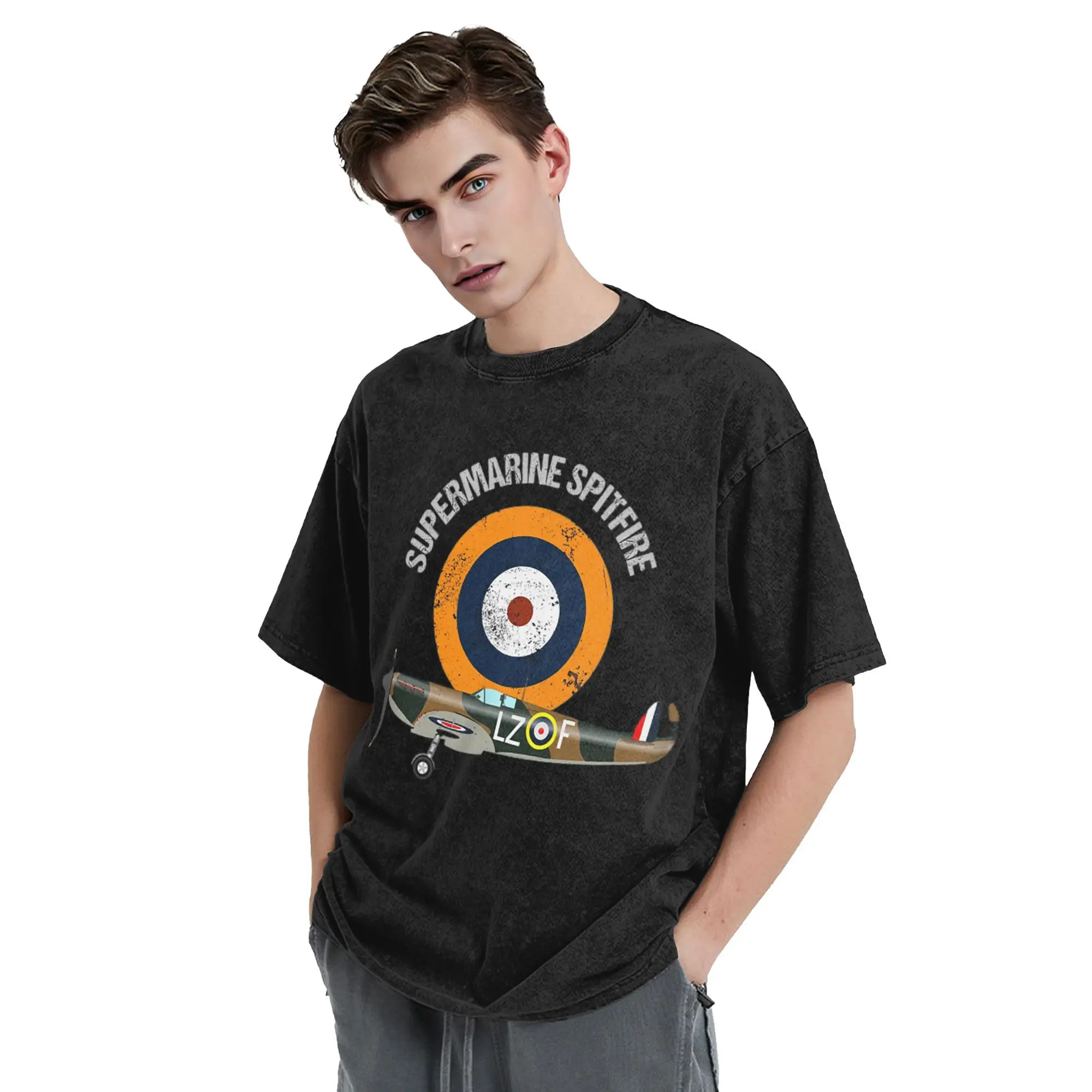 Футболка Supermarine Spitfire RAF Warbird Military WW2 Aircraft Plane Flugzeug MKI для мужчин, хлопковые футболки, одежда с круглым вырезом
Футболка Supermarine Spitfire RAF Warbird Military WW2 Aircraft Plane Flugzeug MKI для мужчин, хлопковые футболки, одежда с круглым вырезом