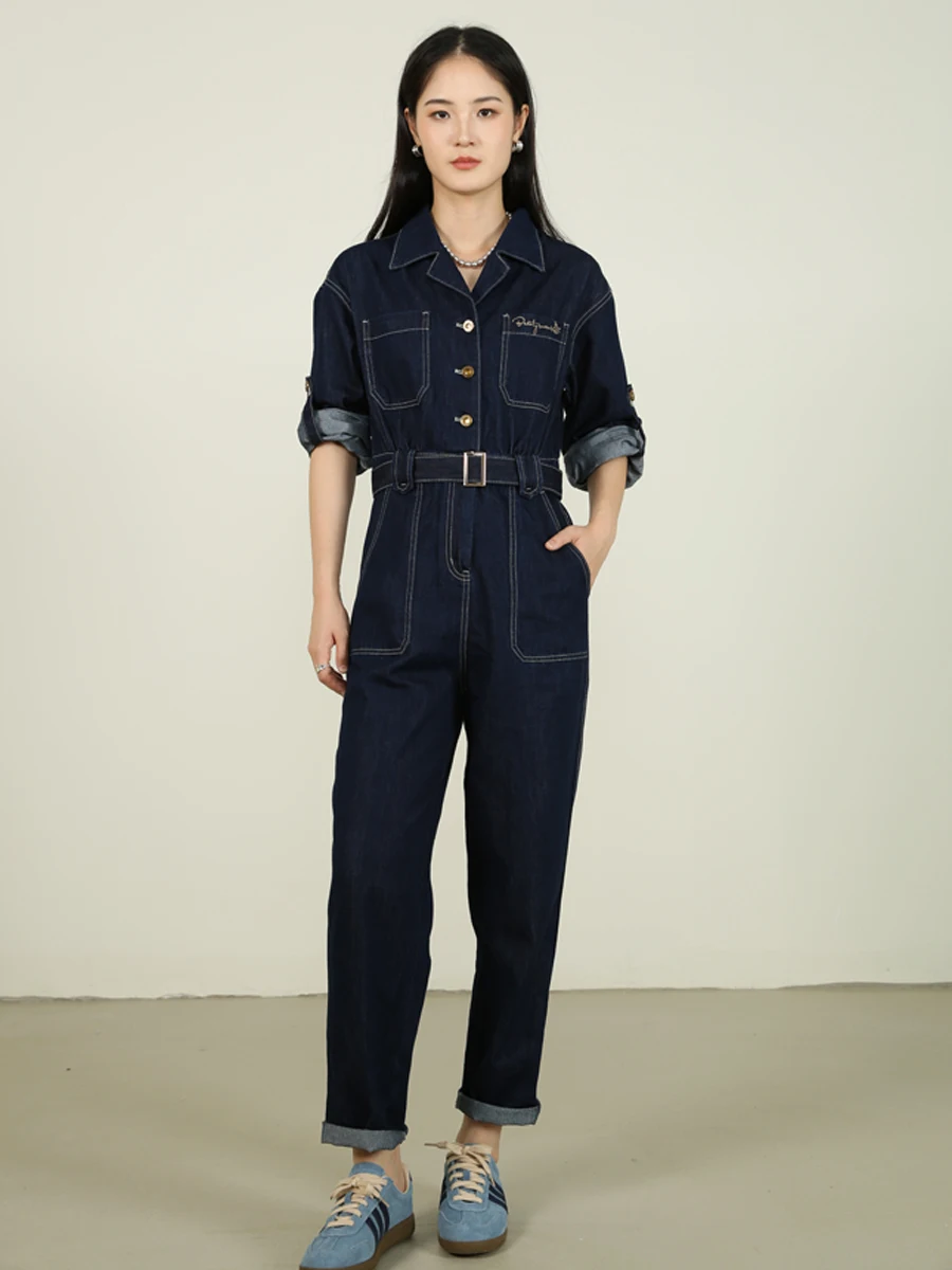 Faionable High-Waist Denim Overalls Women's Autumn Workwear Sle Slimming Waist Design Comfortable Cotton Blend Pants
Faionable High-Waist Denim Overalls Women's Autumn Workwear Sle Slimming Waist Design Comfortable Cotton Blend Pants