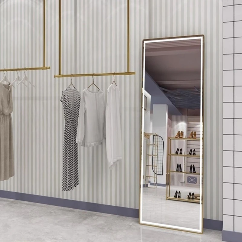Supply vertical mirror high-end full body floor mirror wedding store clothing store metal slimming mirror
Supply vertical mirror high-end full body floor mirror wedding store clothing store metal slimming mirror
