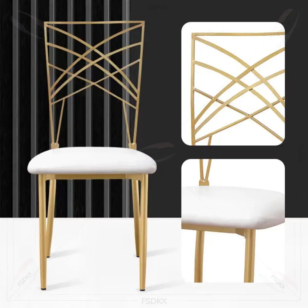 New Metal Gold Deluxe Chiavari Chair Restaurant Hotel Banquet Party Durable Cross Back Chair
New Metal Gold Deluxe Chiavari Chair Restaurant Hotel Banquet Party Durable Cross Back Chair