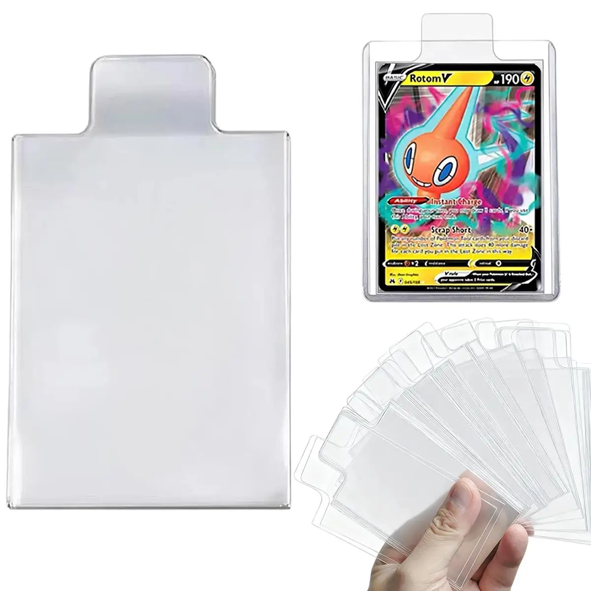 200Pcs Clear Raised Tabbed Pull Sleeves Anti Scratch Protector For Grading Submission Fit Toploaders Card Savers Sports TCG Card
200Pcs Clear Raised Tabbed Pull Sleeves Anti Scratch Protector For Grading Submission Fit Toploaders Card Savers Sports TCG Card