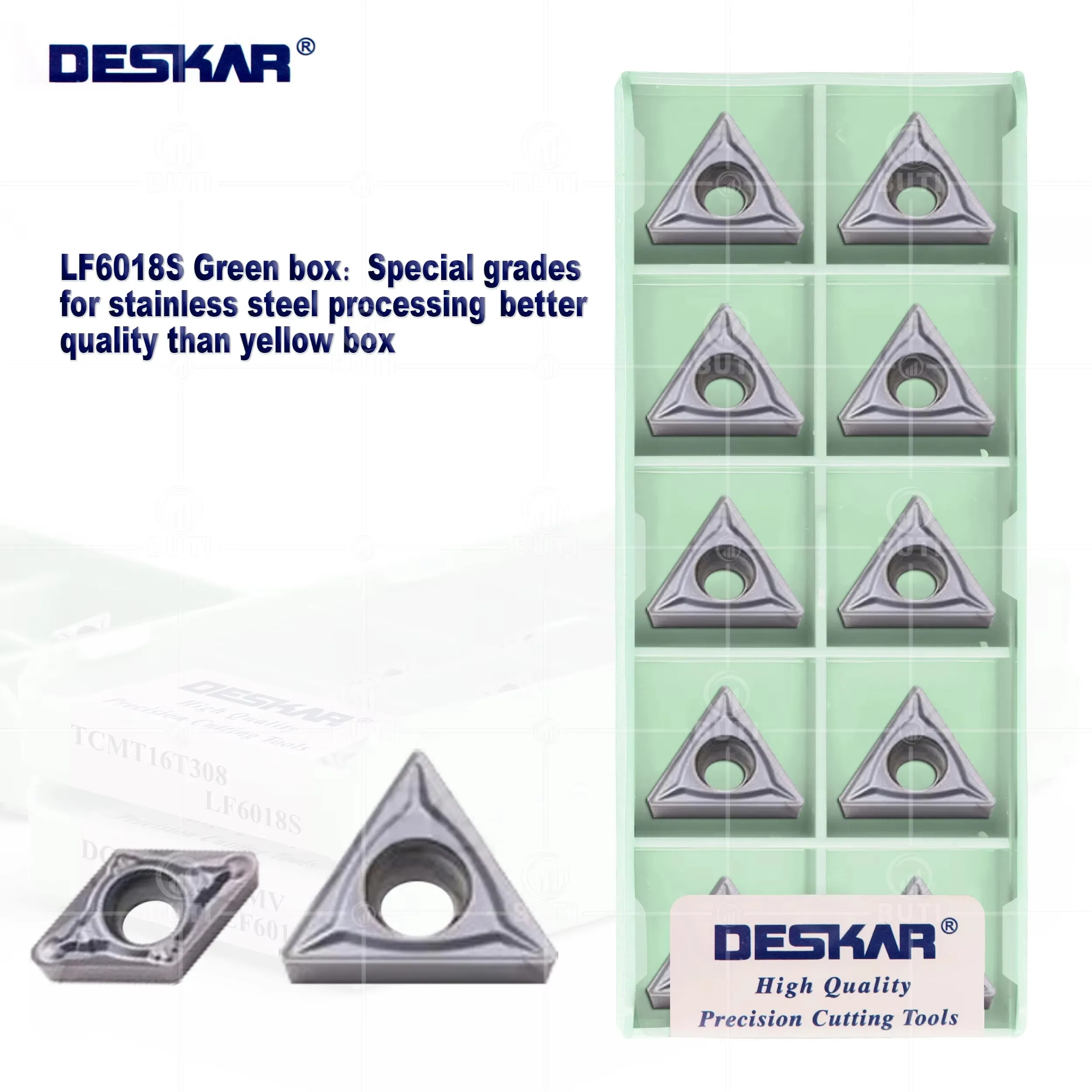 DESKAR 100% Original CNC Lathe Turning Blades DCMT070204/08-MV TCMT110204/08-RM LF6018S Numerical Control Carbide Inserts Tools
DESKAR 100% Original CNC Lathe Turning Blades DCMT070204/08-MV TCMT110204/08-RM LF6018S Numerical Control Carbide Inserts Tools