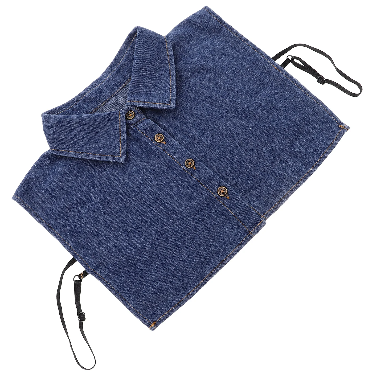Blue Denim Fake Collar Half Shirt Detachable Faux Shirt For Layering Under Sweaters Dresses Women Men Dickey Unisex Apparel
Blue Denim Fake Collar Half Shirt Detachable Faux Shirt For Layering Under Sweaters Dresses Women Men Dickey Unisex Apparel