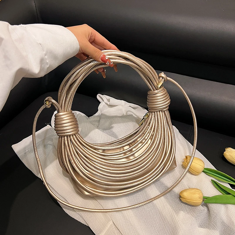 Lawaia Braiding Fashion Tie Bag PU Braided Multi-color Popular Small Moon Crossbody Shoulder Slant Portable Handbag 21-10-5cm
Lawaia Braiding Fashion Tie Bag PU Braided Multi-color Popular Small Moon Crossbody Shoulder Slant Portable Handbag 21-10-5cm