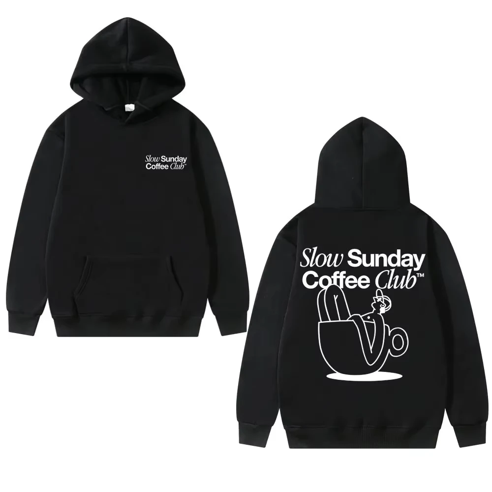 2026 New Slow Sunday Coffee Club Funny Meme Printing Hoodie Women Men Casual Oversized Hoodies Unisex
2026 New Slow Sunday Coffee Club Funny Meme Printing Hoodie Women Men Casual Oversized Hoodies Unisex