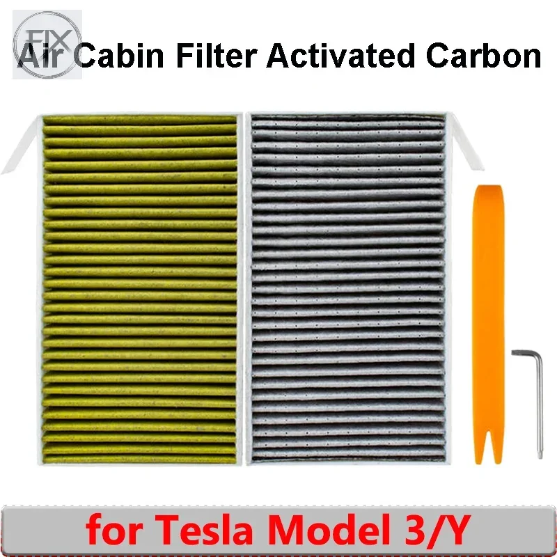 For Tesla Model 3 Y Air Cabin Filter Conditioner with Activated Carbon Replacement Cabin Air Conditioning Car Accessories ModelY
For Tesla Model 3 Y Air Cabin Filter Conditioner with Activated Carbon Replacement Cabin Air Conditioning Car Accessories ModelY