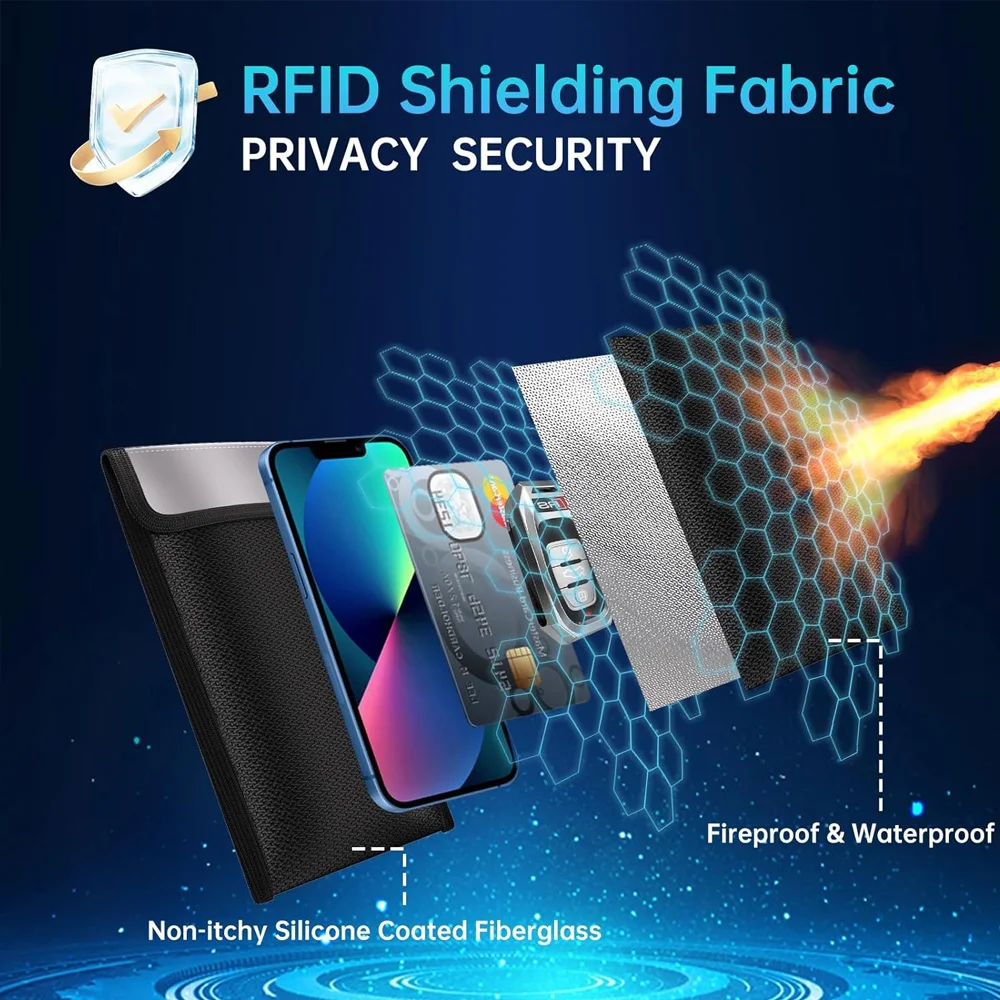 Smartphone Bag Waterproof Signal Blocking Device Shielding for iPhone Samsung Most Phones - Travel, Privacy, Anti-Hacking
Smartphone Bag Waterproof Signal Blocking Device Shielding for iPhone Samsung Most Phones - Travel, Privacy, Anti-Hacking