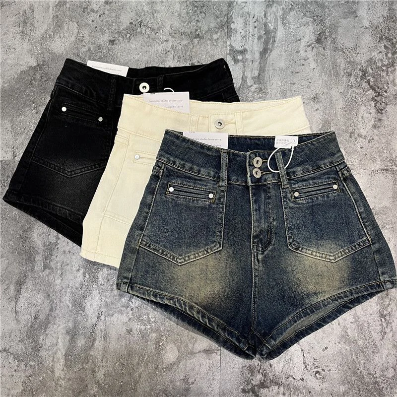Vintage 90S Denim Shorts Women Streetwear Sexy Hip Wrap Shorts Jeans Summer Korean High Waist Pockets Casual Hot Short Pants New
Vintage 90S Denim Shorts Women Streetwear Sexy Hip Wrap Shorts Jeans Summer Korean High Waist Pockets Casual Hot Short Pants New