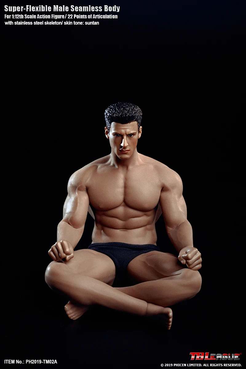TBLeague TM02A 1/12 Scale Male Super Flexible Muscle Body Seamless Strong 6'' Action Figure Model Doll Toys
TBLeague TM02A 1/12 Scale Male Super Flexible Muscle Body Seamless Strong 6'' Action Figure Model Doll Toys