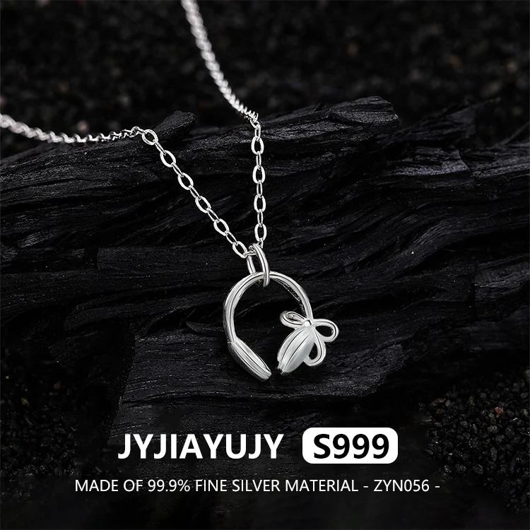 JYJIAYUJY 100% цельное оригинальное тонкое серебро S999 кулон ожерелье наушники в форме банта элегантный повседневный подарок для женщин использование ZYN056
JYJIAYUJY 100% цельное оригинальное тонкое серебро S999 кулон ожерелье наушники в форме банта элегантный повседневный подарок для женщин использование ZYN056