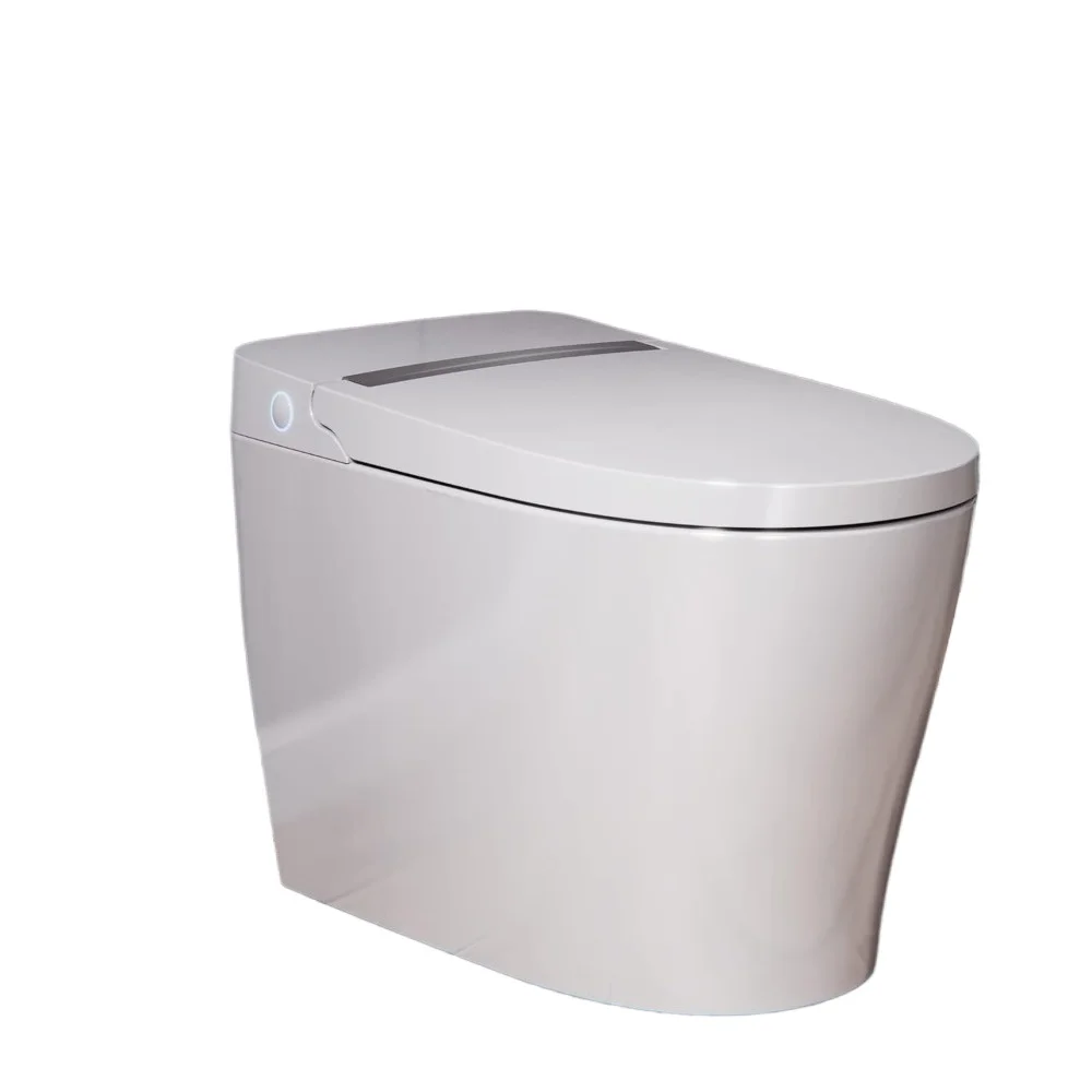 Smart toilet with bidet, automatic flush, hot water, air drying, heated seat, LED night light, Con
Smart toilet with bidet, automatic flush, hot water, air drying, heated seat, LED night light, Con