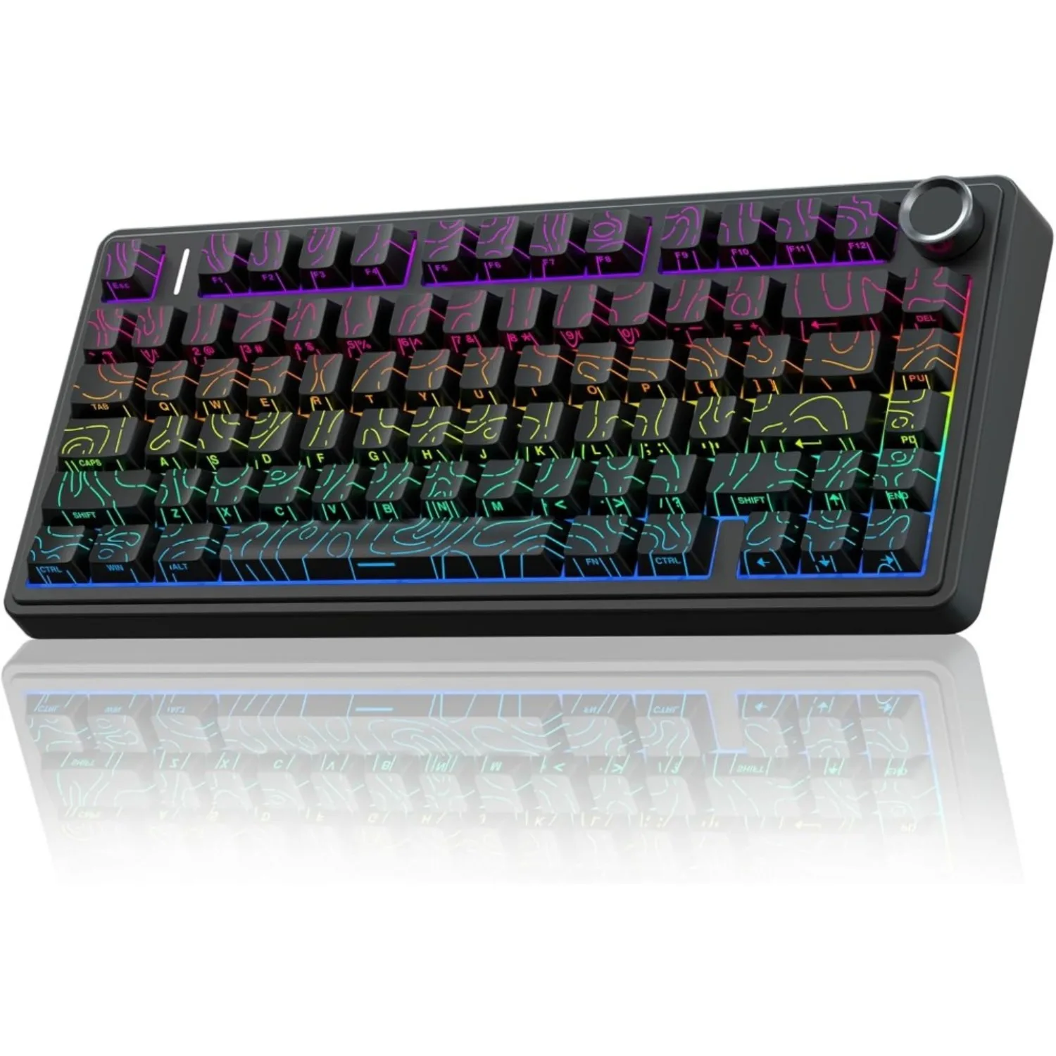 AULA F75 RGB Mechanical Keyboard Tri Mode Gasket Mount 2.4G Bluetooth Wired Gaming Office Keyboard with 16.8M Light
AULA F75 RGB Mechanical Keyboard Tri Mode Gasket Mount 2.4G Bluetooth Wired Gaming Office Keyboard with 16.8M Light