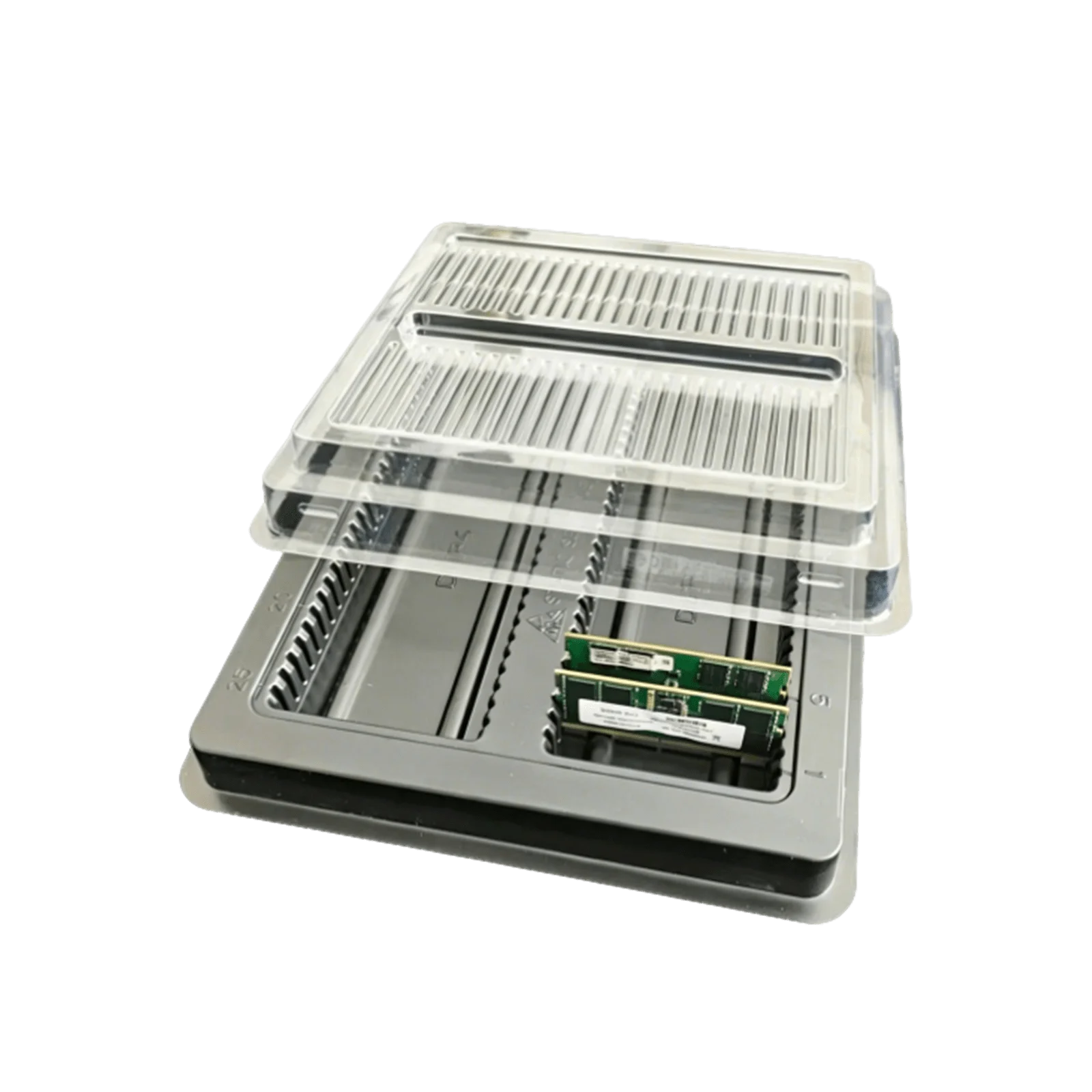 Lot of 50 Anti-Static Long DIMM Tray Holds 50PCS Server Desktop RAM DDR3 DDR4 DDR5 Dustproof Memory Storage Holder
Lot of 50 Anti-Static Long DIMM Tray Holds 50PCS Server Desktop RAM DDR3 DDR4 DDR5 Dustproof Memory Storage Holder