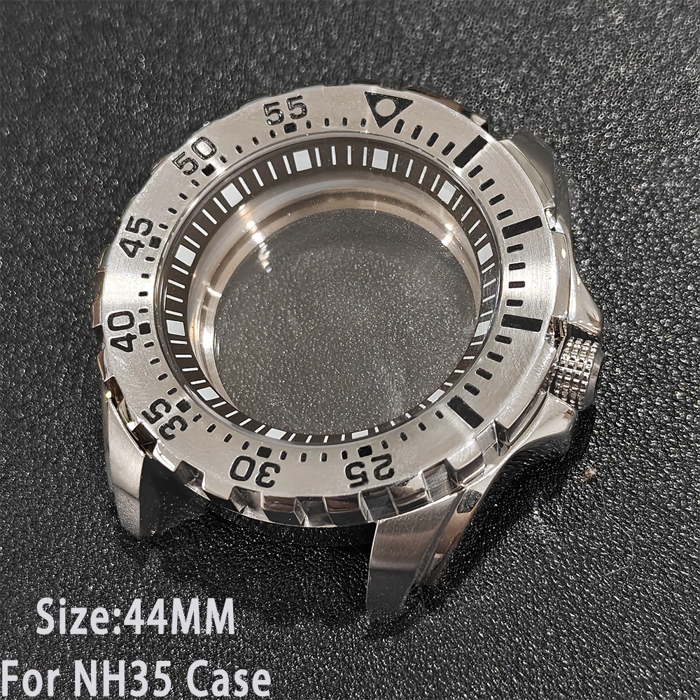 For NH35 Cases 44mm 316L Unidirectional Rotation Sapphire Glass High Quality Stainless Steel Fit For 22mm Strap Watch Case
For NH35 Cases 44mm 316L Unidirectional Rotation Sapphire Glass High Quality Stainless Steel Fit For 22mm Strap Watch Case