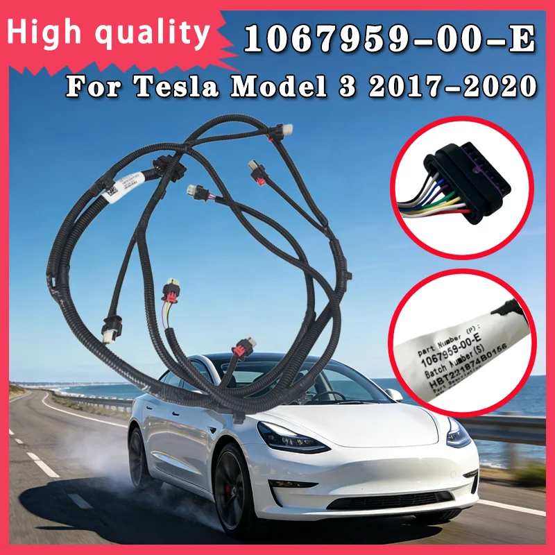 1 PCS 1067959-00-E For Tesla Model 3 2017-2020 Rear Bumper PDC Parking Radar Sensor Wiring Harness 1067959 Car Replacement Parts
1 PCS 1067959-00-E For Tesla Model 3 2017-2020 Rear Bumper PDC Parking Radar Sensor Wiring Harness 1067959 Car Replacement Parts