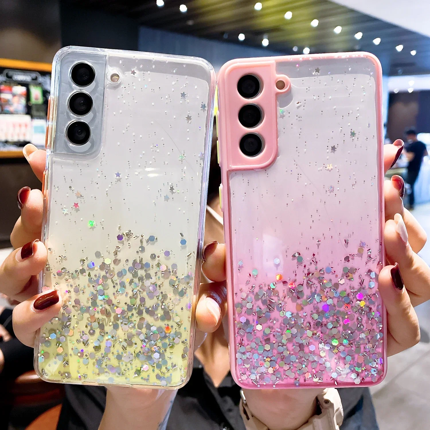 Gradient Sequins Glitter Phone Case For Samsung Galaxy S21 FE S22 S23 Plus Ultra A73 A72 A71 A52S A53 A54 5G Soft TPU Cover L02
Gradient Sequins Glitter Phone Case For Samsung Galaxy S21 FE S22 S23 Plus Ultra A73 A72 A71 A52S A53 A54 5G Soft TPU Cover L02