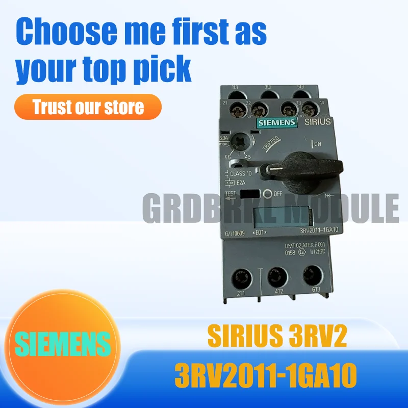 New Original SIEMENS 3RV2011-1GA10 Motor Protection Circuit Breaker 4.5-6.3A
New Original SIEMENS 3RV2011-1GA10 Motor Protection Circuit Breaker 4.5-6.3A