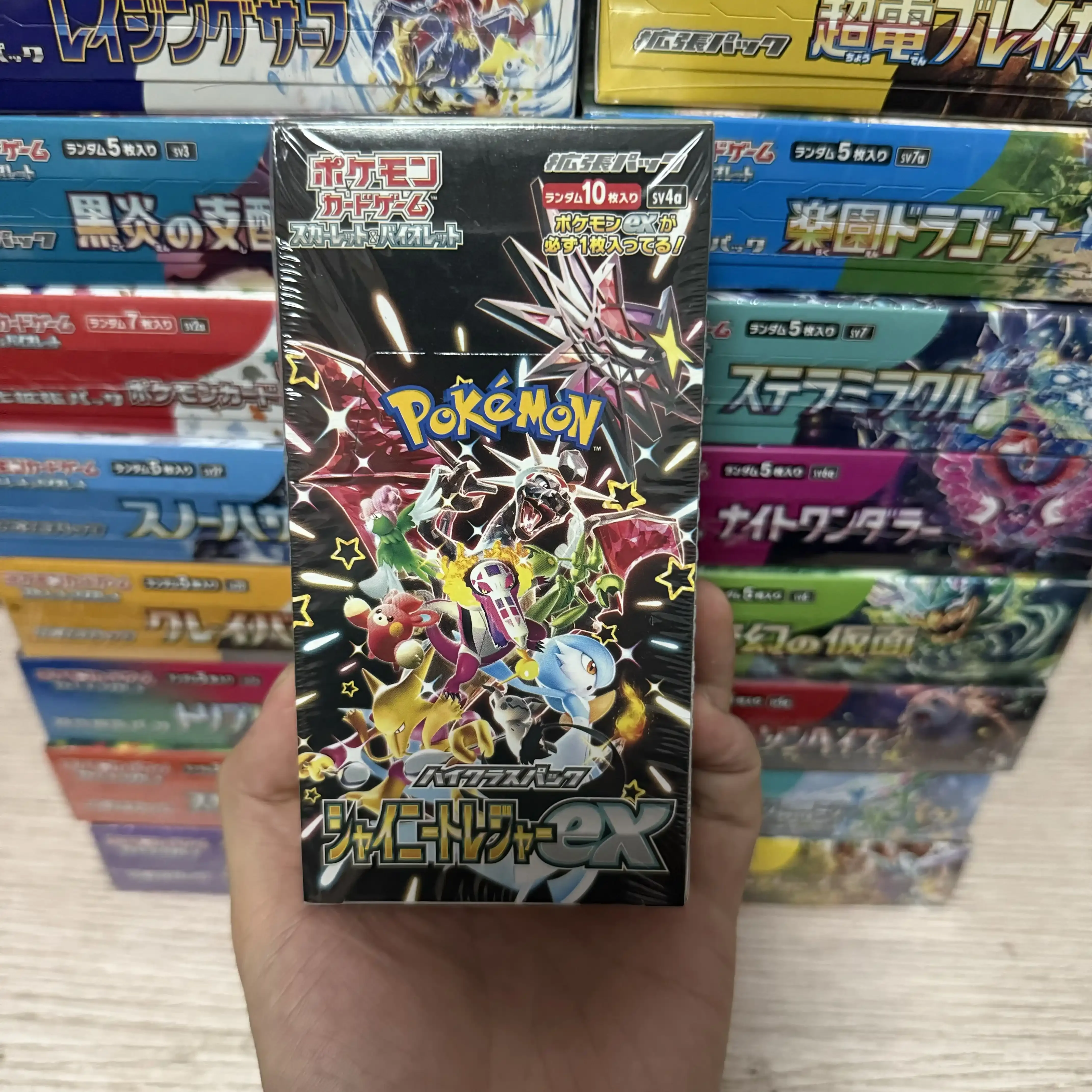 Pokemon Trading Card Game Shiny Treasure Ex Sv4a Original Japanese Flash Cards Boosters Pack In Stock For Adult Collectors
Pokemon Trading Card Game Shiny Treasure Ex Sv4a Original Japanese Flash Cards Boosters Pack In Stock For Adult Collectors