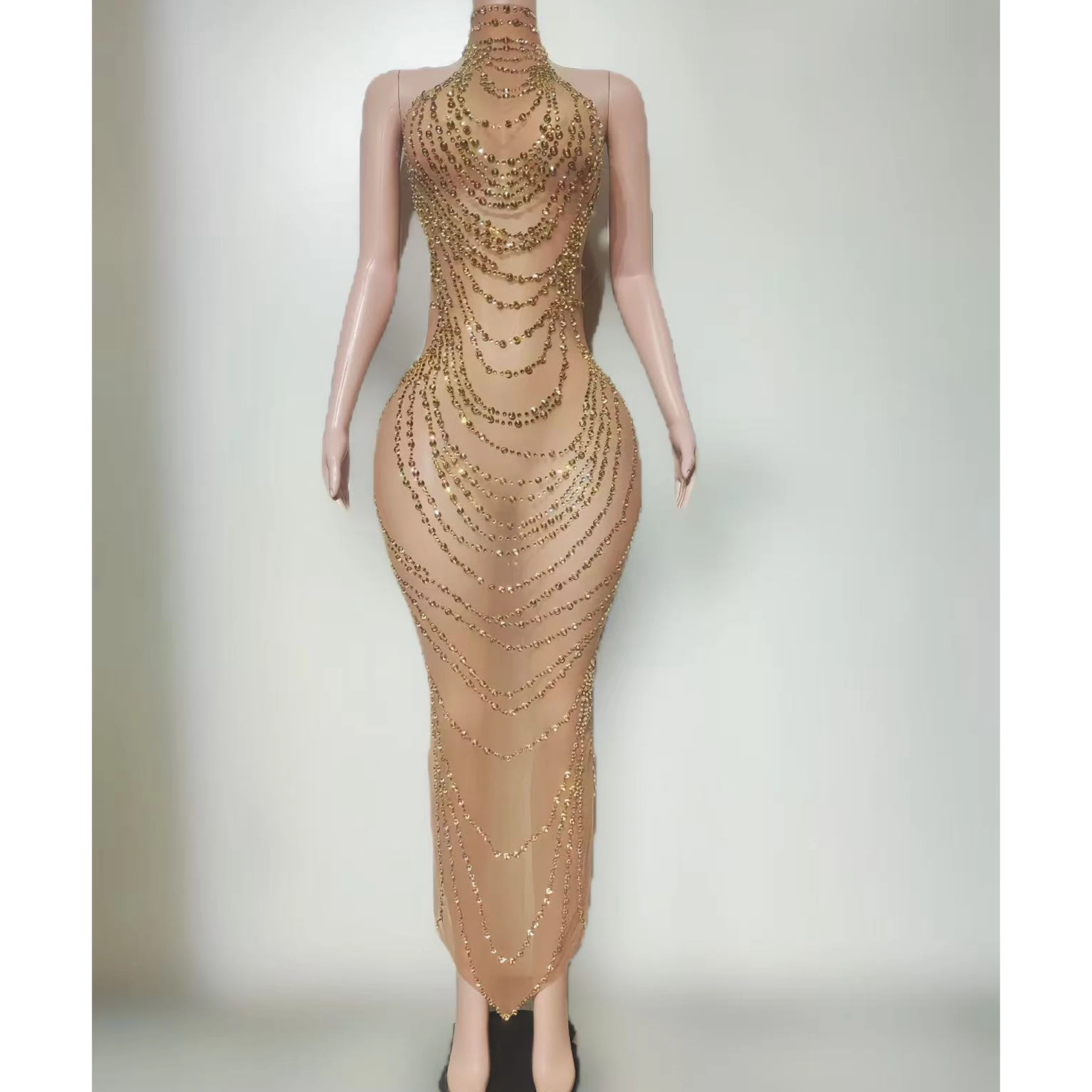 2025 New Sexy Stage Costumes High Neck Mesh Diamond Dress Nightclub Bar Dj Performance Singer Gogo Dancer Clothes Wear DN22236
2025 New Sexy Stage Costumes High Neck Mesh Diamond Dress Nightclub Bar Dj Performance Singer Gogo Dancer Clothes Wear DN22236